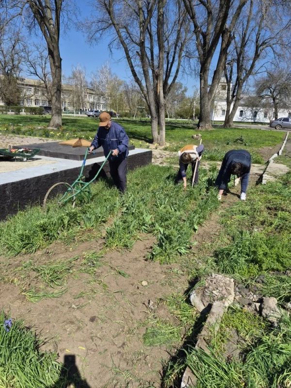 Благоустройство мемориала силами культуры