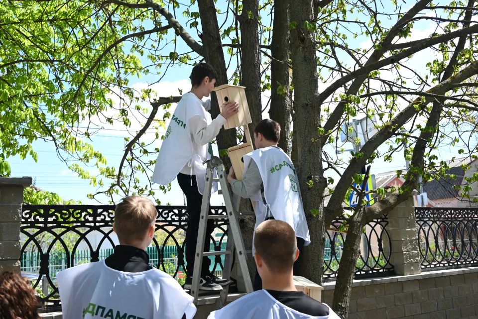 В школе №4 Геническа появились новые скворечники — теперь у птиц будет дом В школе №4 Геническа появились новые скворечники — теперь у птиц будет дом