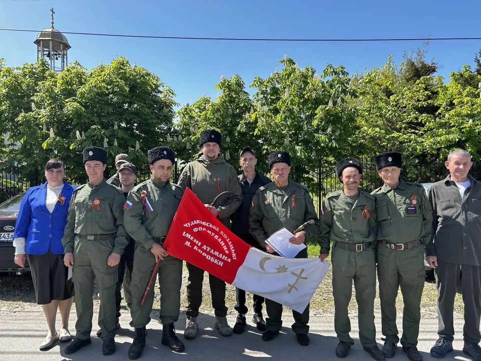 В День Великой Победы чулаковские казаки прошли обряд верстания в храме Железного Порта В День Великой Победы чулаковские казаки прошли обряд верстания в храме Железного Порта