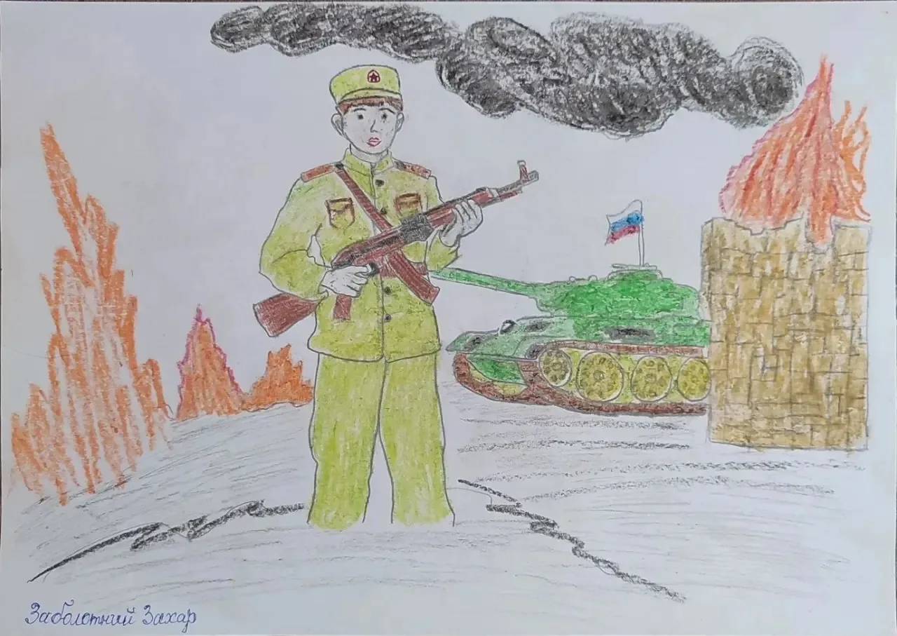 Первые Великолепетихской школы подготовили выставку рисунков ко Дню Победы Первые Великолепетихской школы подготовили выставку рисунков ко Дню Победы