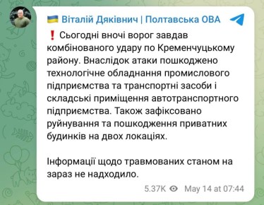 По Украине за вчерашний день и минувшую ночь была выпущена 731"цель ". Основной удар пришелся по Киеву