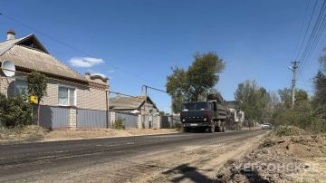 В селе Тавричанка начали ремонт дорог на трех улицах