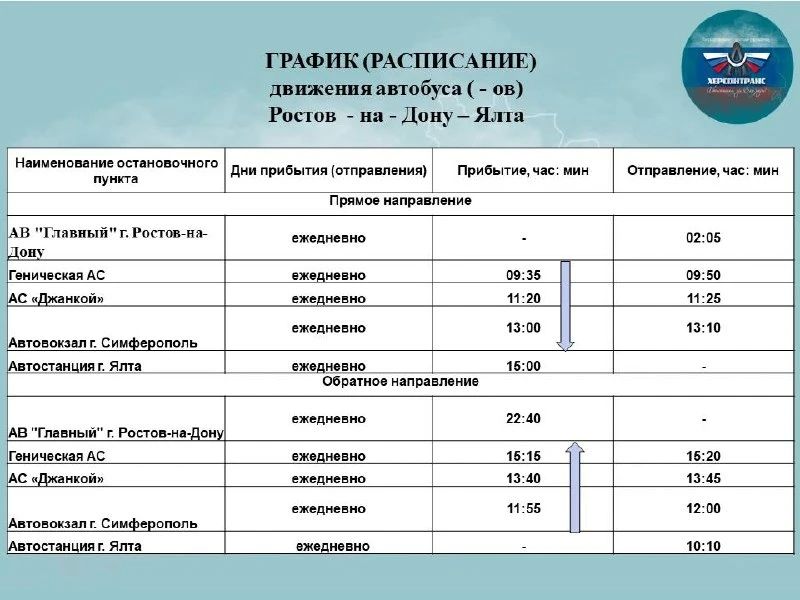 С сегодняшнего дня запущен новый регулярный автобусный маршрут "Ростов-на-Дону – Ялта" через Херсонскую область
