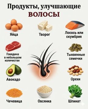 Топ-10 продуктов для роскошных волос