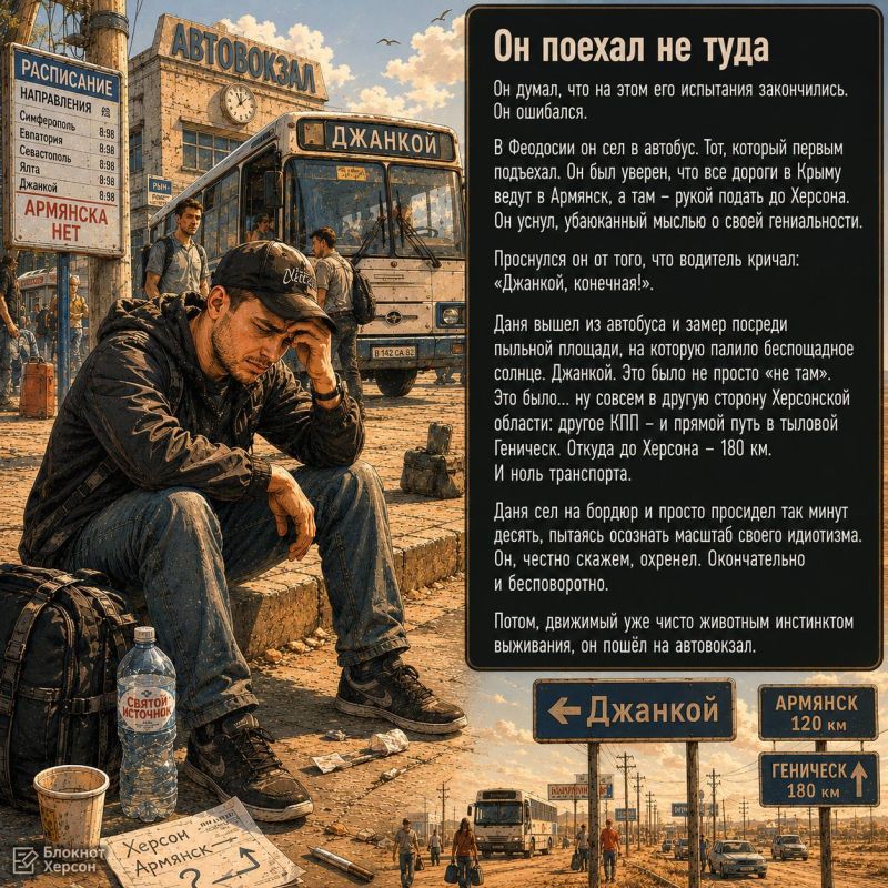 История о том, как молодой журналист прогулял все деньги на дорогу и добрался до Херсона за косарь История о том, как молодой журналист прогулял все деньги на дорогу и добрался до Херсона за косарь