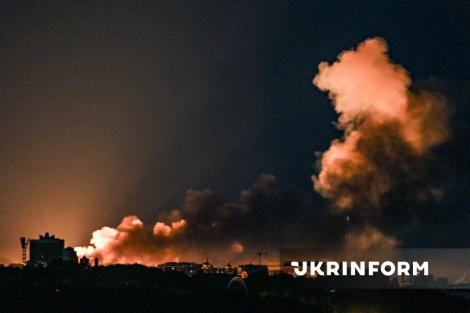 Фото Киева после ночной атаки Фото Киева после ночной атаки