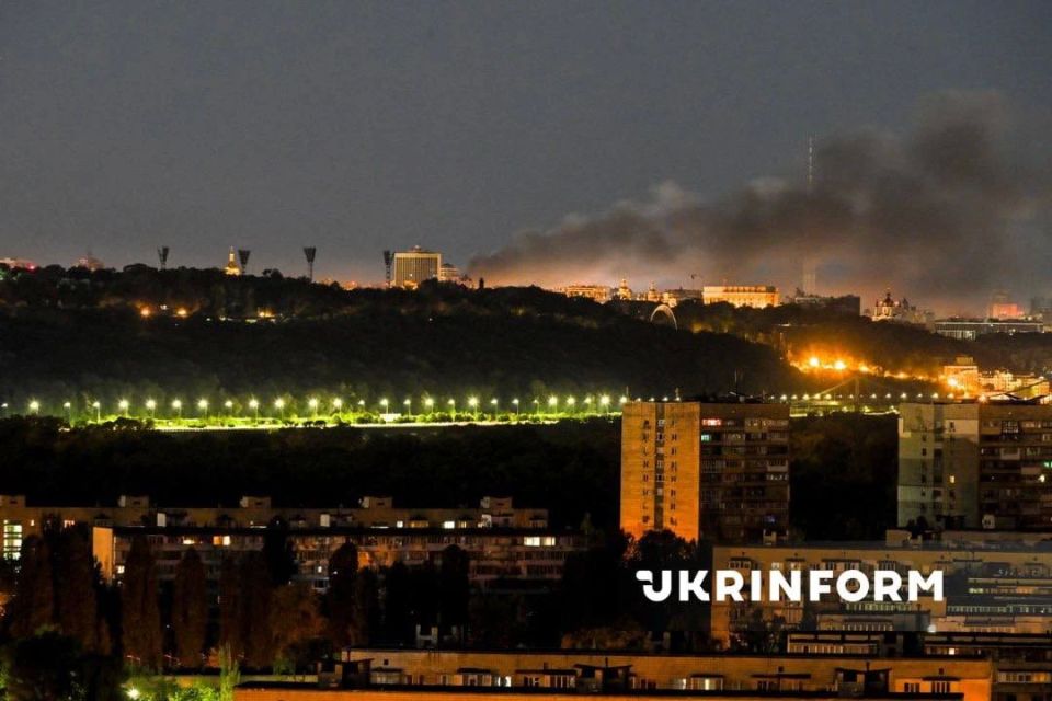 Фото Киева после ночной атаки Фото Киева после ночной атаки
