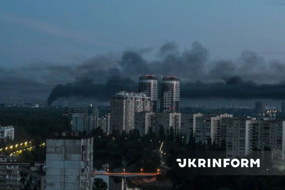 Фото Киева после ночной атаки Фото Киева после ночной атаки