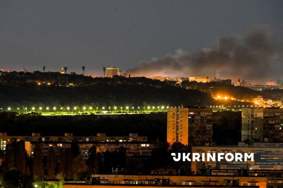 Фото Киева после ночной атаки Фото Киева после ночной атаки
