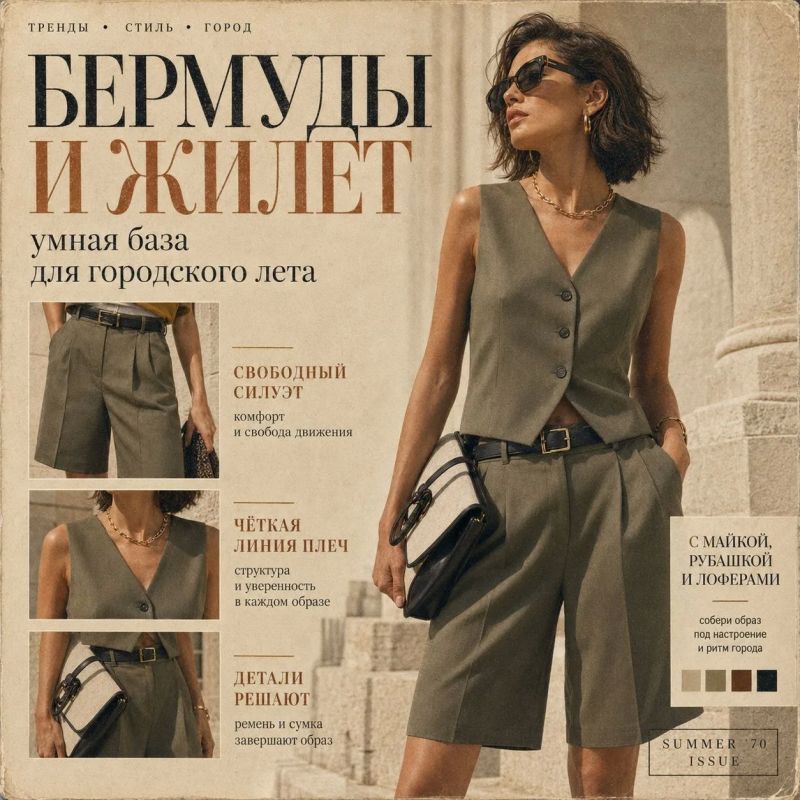 Лето также должно быть не только жарким, но и модным Лето также должно быть не только жарким, но и модным