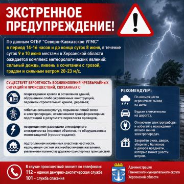 ЭКСТРЕННОЕ МЕТЕОПРЕДУПРЕЖДЕНИЕ
