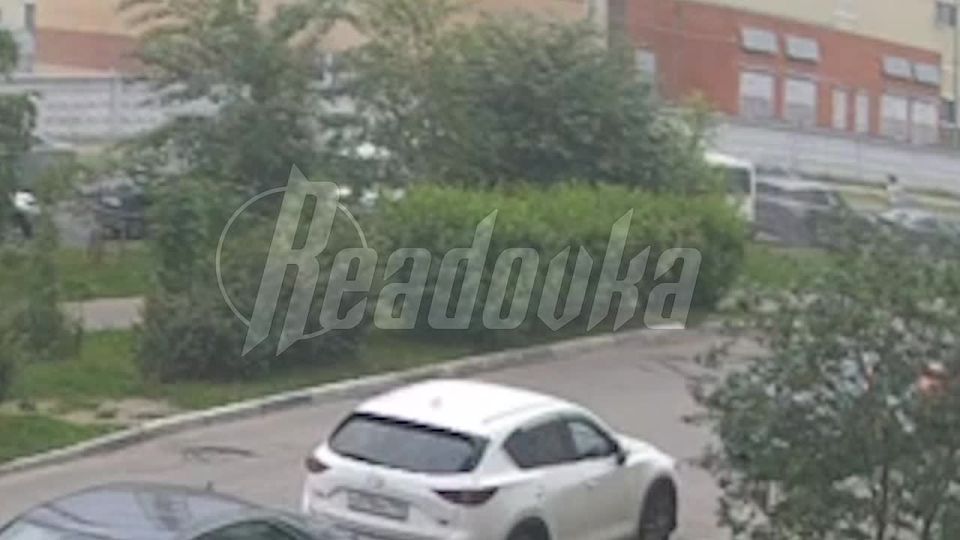 Появилось видео с места подрыва авто.ъ