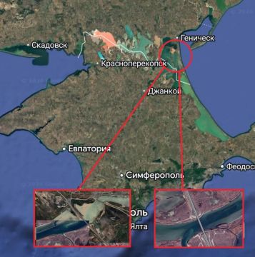 Украина продолжает атаковать мосты, ведущие в Крым