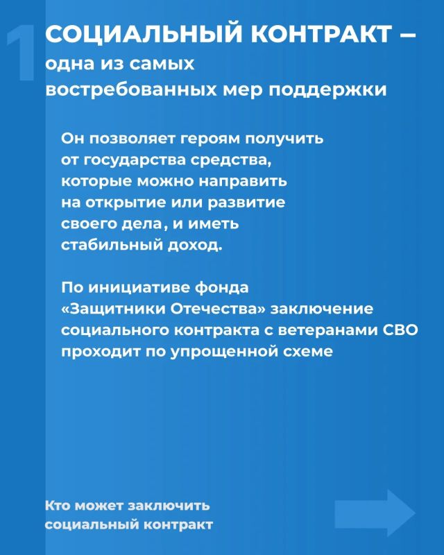 Инструкция: как ветерану СВО получить социальный контракт на развитие своего дела при поддержке фонда «Защитники Отечества» Инструкция: как ветерану СВО получить социальный контракт на развитие своего дела при поддержке фонда «Защитники Отечества»