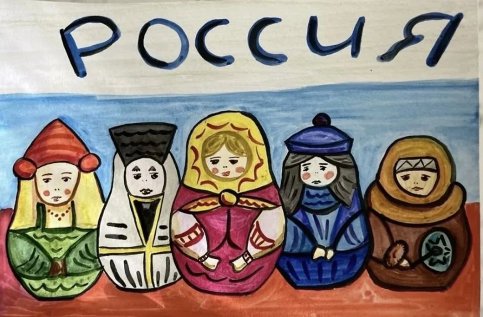Первые Великолепетихской школы приняли участие в выставке рисунков ко Дню России Первые Великолепетихской школы приняли участие в выставке рисунков ко Дню России