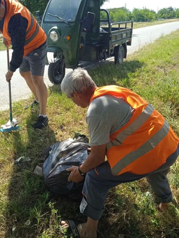 Работы по благоустройству в Геническом округе 15 июня Работы по благоустройству в Геническом округе 15 июня