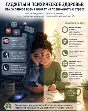 Гаджеты и психическое здоровье: как экранное время влияет на тревожность и стресс