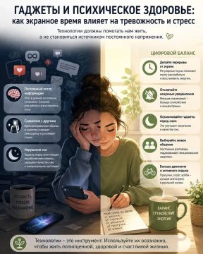 Гаджеты и психическое здоровье: как экранное время влияет на тревожность и стресс