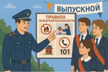 МЧС напоминает о соблюдении правил пожарной безопасности в период проведения выпускных вечеров
