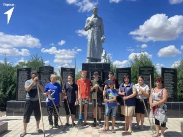 Первые Нижних Торгаев приняли участие в благоустройстве Мемориала Памяти
