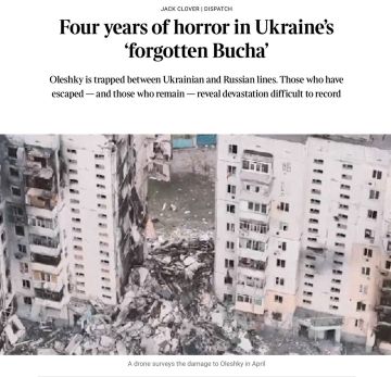 Владимир Корнилов: Еще одни пример чудовищного цинизма британской пропаганды! Сегодня The Times публикует «репортаж» своего корреспондента Джека Кловера о тяжелом положении прифронтового города Алешки в Херсонской области