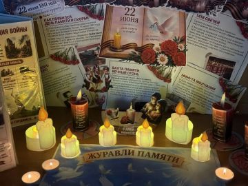 Ко Дню памяти и скорби в селе Костогрызово прошла Всероссийская акция «Свеча памяти»