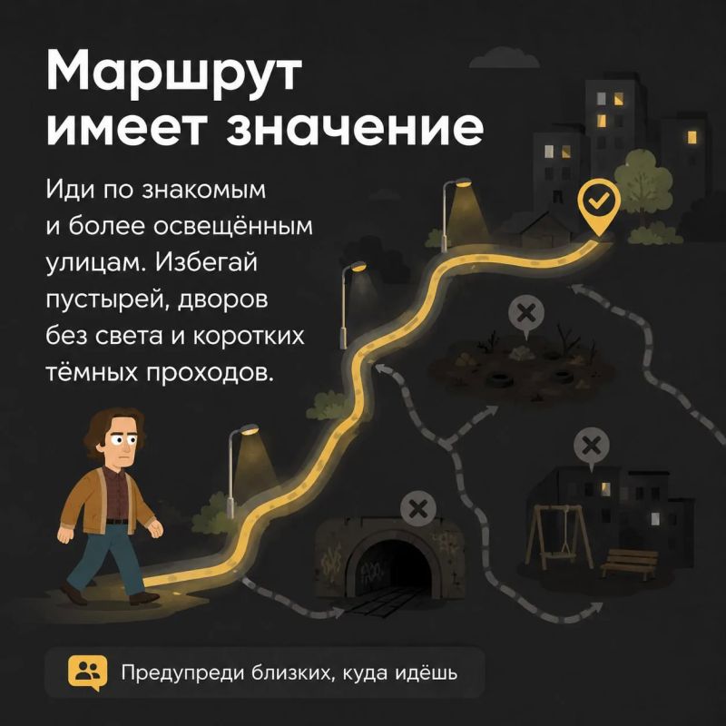 Темно на улице — будь внимательнее Темно на улице — будь внимательнее