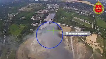 Наши подожгли газовое хранилище ВСУ под Запорожьем