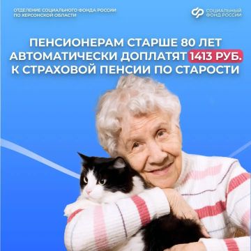 Доплата на уход пенсионерам старше 80 лет и инвалидам I группы назначается автоматически