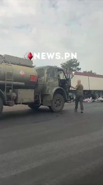 В Николаевской области на трассе М-14, в районе Красного, столкнулись маршрутка и грузовик