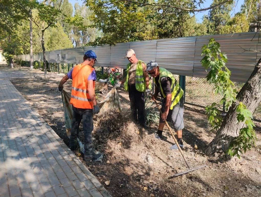 В Скадовске продолжаются плановые работы по благоустройству городских территорий В Скадовске продолжаются плановые работы по благоустройству городских территорий