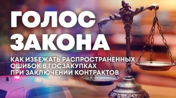 О госзакупках — в программе "Голос закона"