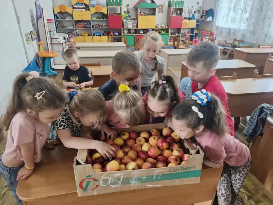 По инициативе главы Великолепетихского муниципального округа Ольги Барановской в детский сад «Растишка» была передана партия свежих фруктов По инициативе главы Великолепетихского муниципального округа Ольги Барановской в детский сад «Растишка» была передана партия свежих фруктов