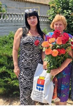 Администрация Чернянского территориального отдела поздравила с 70-летним юбилеем социального работника села Людмилу Александровну Цыганову