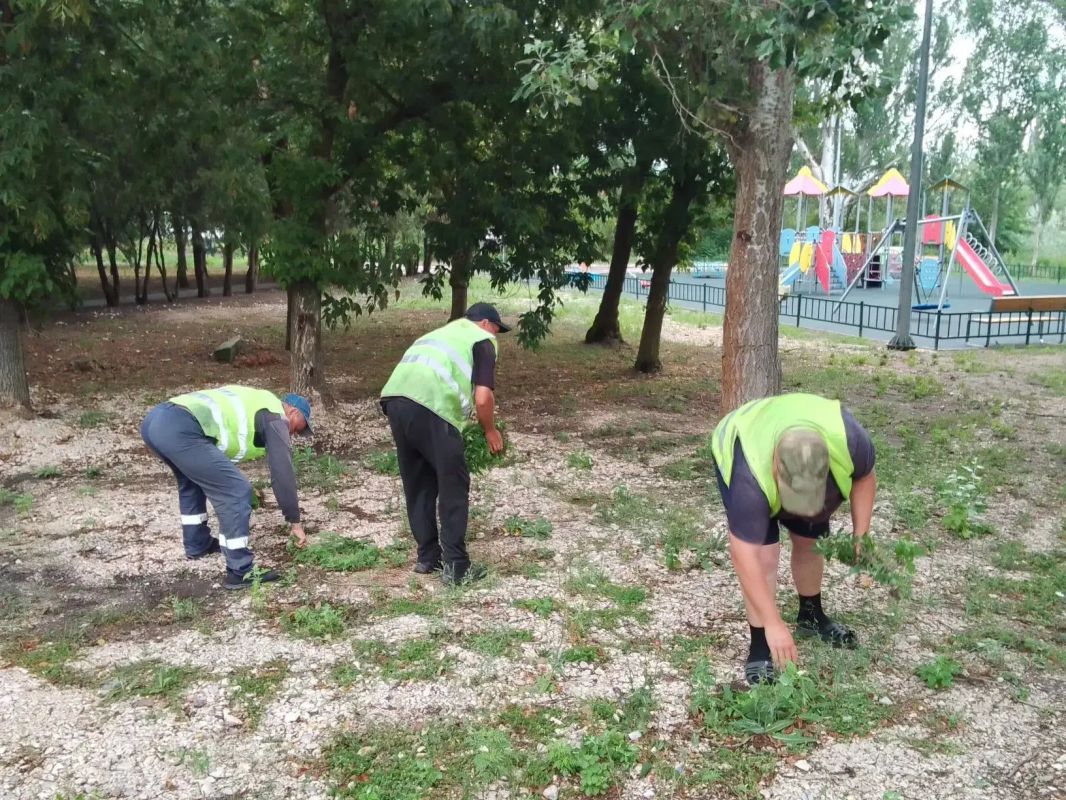 В парковой зоне села Красное проведены работы по благоустройству В парковой зоне села Красное проведены работы по благоустройству