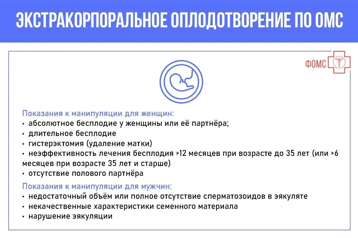 Что такое ЭКО (экстракорпоральное оплодотворение) и как оно может помочь застрахованным в системе ОМС В каких случаях стоит воспользоваться этим методом лечения и какие медицинские показания потребуются для него Что такое ЭКО (экстракорпоральное оплодотворение) и как оно может помочь застрахованным в системе ОМС В каких случаях стоит воспользоваться этим методом лечения и какие медицинские показания потребуются для него