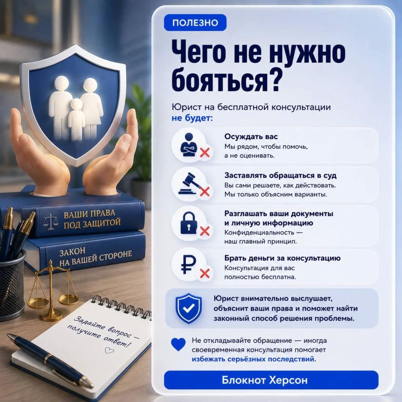 Что нужно знать о бесплатной юридической помощи в Херсонской области Что нужно знать о бесплатной юридической помощи в Херсонской области