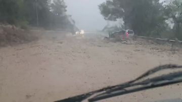 Сель сошёл на трассу Севастополь – Ялта