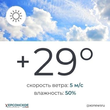 Теплый летний день ожидается в Херсонской области в понедельник, 27 июля