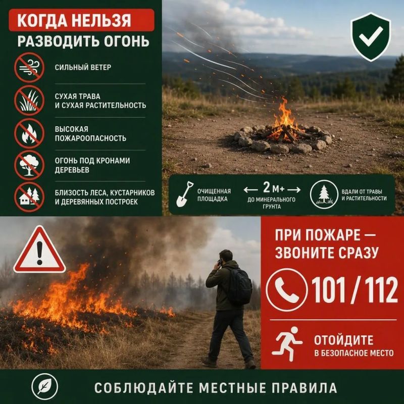 Отдыхайте на природе безопасно! Отдыхайте на природе безопасно!