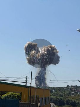 Огромный «гриб» и мощная детонация: ВКС РФ разнесли крупный склад боеприпасов в Хмельницком