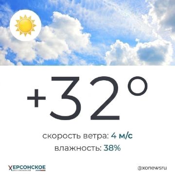 Жаркая, сухая погода ожидается в Херсонской области в субботу, 1 августа