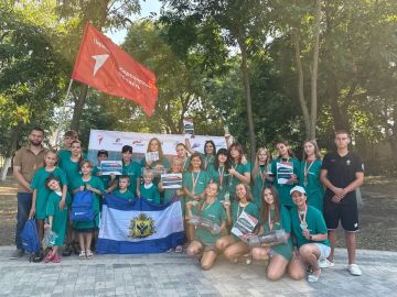 В Геническом парке имени Шевченко прошел региональный этап Всероссийской игры "Семейная зарница"