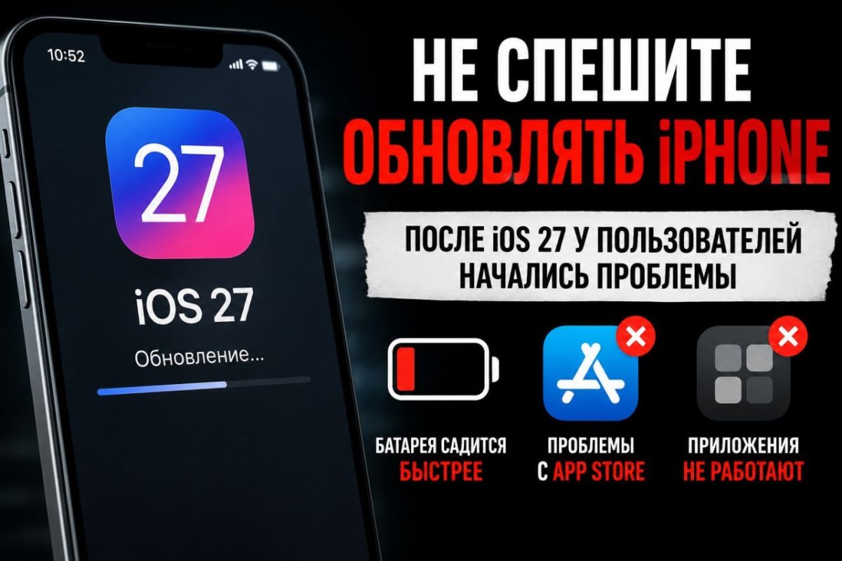 Не спешите обновлять iPhone до iOS 27: пользователи массово жалуются на быструю разрядку и сбои в приложениях