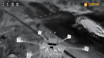 Бойцы 18-й общевойсковой армии группировки войск "Днепр" тараном уничтожают украинские дроны в небе над Херсонской областью
