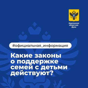 Какие законы о поддержке семей с детьми действуют?