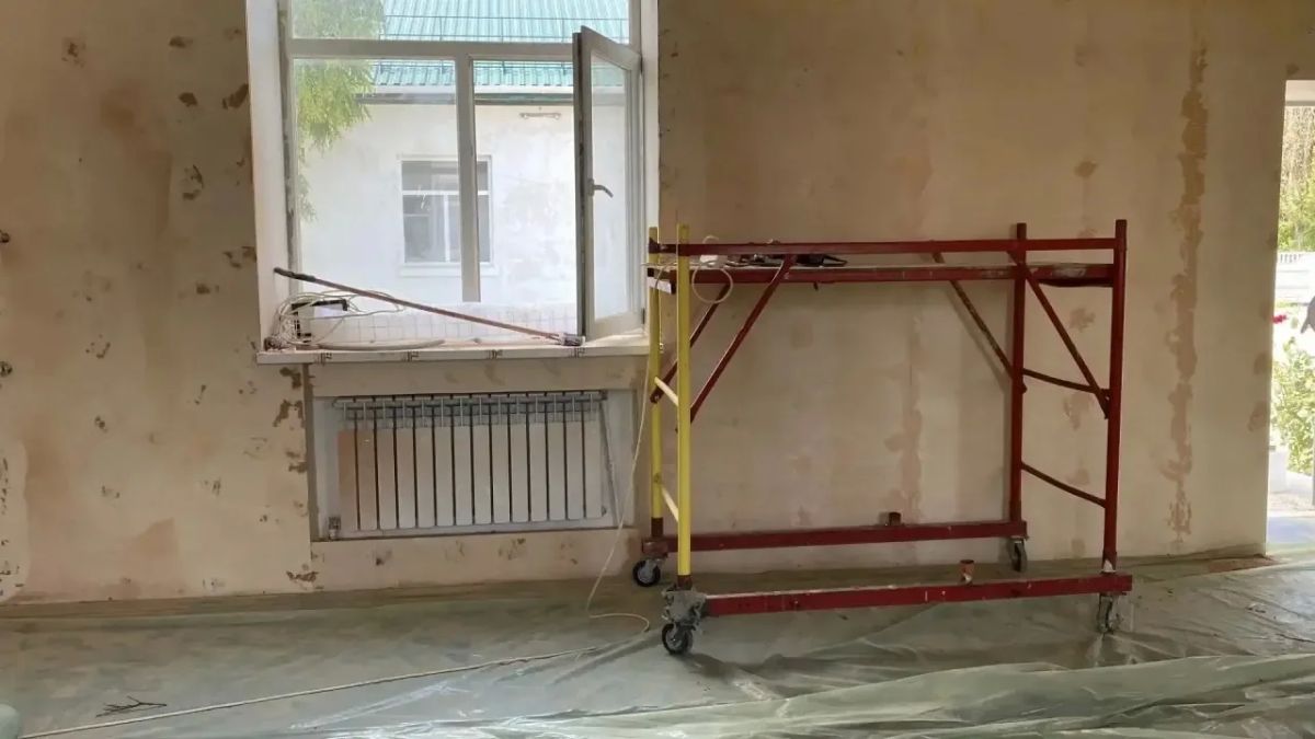 Капитальный ремонт в Стрелковской школе на финишной прямой Капитальный ремонт в Стрелковской школе на финишной прямой