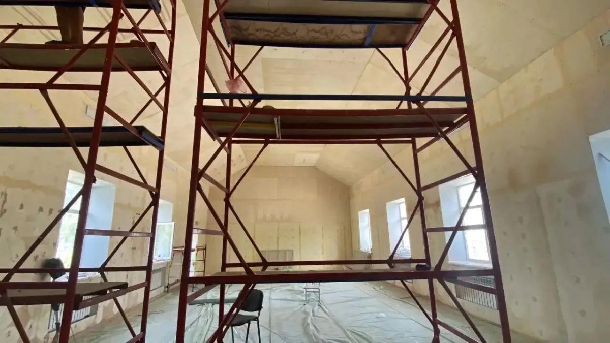 Капитальный ремонт в Стрелковской школе на финишной прямой Капитальный ремонт в Стрелковской школе на финишной прямой