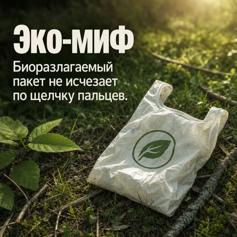 ЭКО-МИФ: биоразлагаемый пластик спасёт планету ЭКО-МИФ: биоразлагаемый пластик спасёт планету