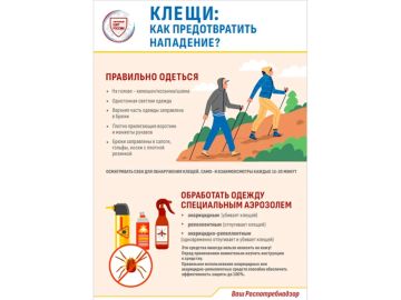 Профилактика инфекций, передаваемых клещами
